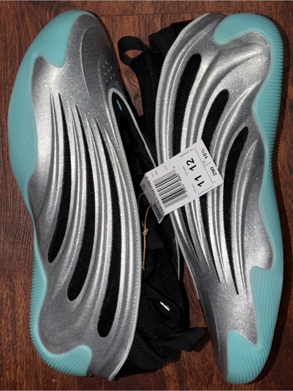 Adidas size 11 Mens Silver shoes Harden basketball